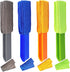 4 Pack Blinds Duster, Window Cleaner Brush with 4 Microfiber Sleeves for Blinds, Air Conditioner Vents & Fans