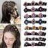 Sparkling Crystal Stone Braided Hair Clover Clips - 8 Pcs Hair Accessories for Thick and Thin Hair Styling