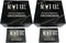 Groomsmen Gift Boxes Set of 2 (8x8x4 in) with Silver Foil Design and Matching Proposal Cards for Wedding Team