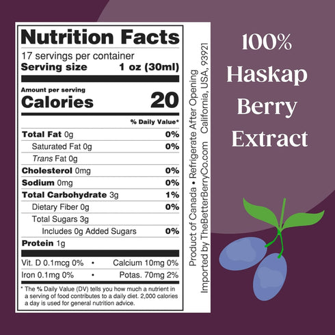 Inflammation? 100% 12 17 oz Inflammati Got Get Haskap | Pressed Haskap Berry Juice | Naturally Delicious | Nothing