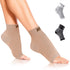 Run Forever Plantar Fasciitis Compression Socks - Foot and Ankle Brace for Women & Men, Toeless Support Socks