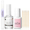 Makartt Nail Glue Kit - Brush on Nail Glue 7ML, Glue Remover 10ML, Cuticle Oil, and Wooden Sticks