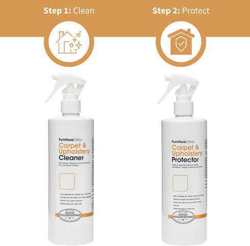 Furniture Clinic Carpet & Upholstery Care Kit - Clean, Protect, and Prevent Stains and Odors