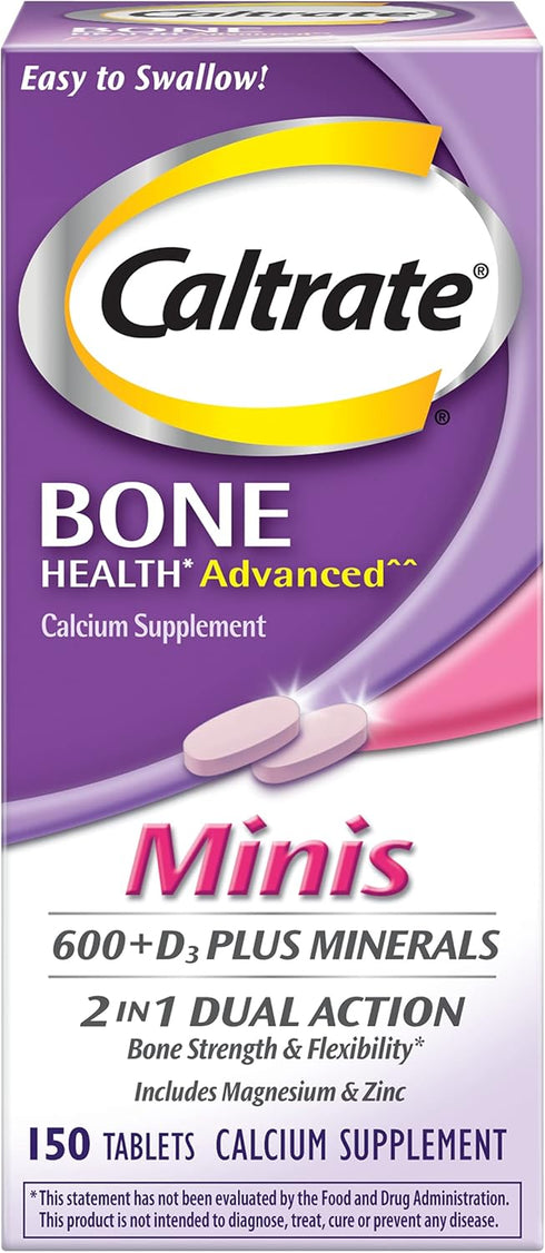 Caltrate Minis Calcium & Vitamin D3 Tablets - 150 CT (Pack of 2)