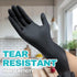 Black Nitrile Exam Gloves 4 mil Powder-Free Latex-Free Non-Sterile Food Safe Disposable Medical Gloves (100 Pcs)