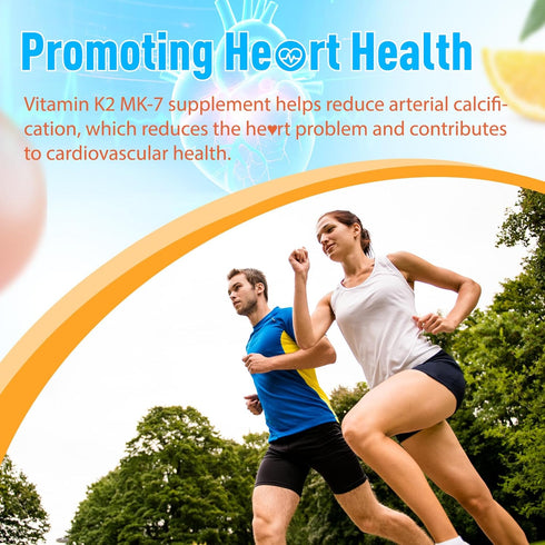 K2 MK-7 Gummies 100mcg, K2 60 Gummies Vitamin Extra Strength Vitamin Supplement for Bone & He-Art Support, Chewable