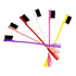 YANTAISIYU 6 Pcs Hair Edge Brushes, Double Sided Control Brush Comb Combo Pack for Bangs Eyebrow (Multicolored)