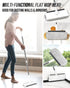 Microfiber Mops for Floor Cleaning with 3 Reusable Chenille Pads, Dust Wet and Dry Mop for Hardwood Floors Laminate, Multifunctional Flat Floor Mop with Feather Duster,Scrape