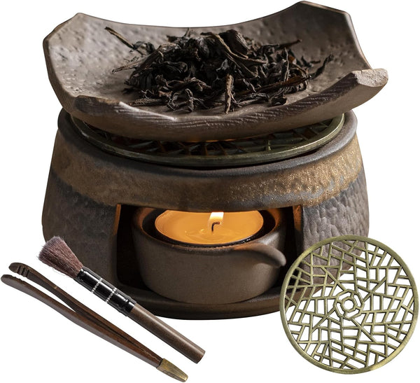 NeoNava Cedar Aromatherapy Burner & Ceramic Oil Warmer for Home & Office (Heat-Resistant