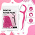 200 Count Dental Floss Picks Bulk, Non-Breakable Flossers for Adults, Teeth Cleaning Dental Floss for Family Pack
