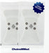 CHOICEMMED 2 Pack Universal Therma Heated TENS Unit Pads - Muscle Stimulator E-stim Electrodes, Reusable Massage Pads