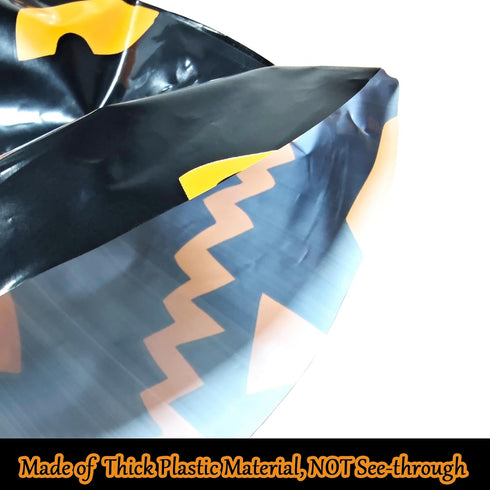 Ymsone 36 56 inches (1 Halloween Extra Large Gift Bags Jumbo - Spooky Gift Bag for Big Presents - Black and Orange