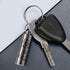 aiGear Mini Pill Case, Stainless Steel 0.48 Inch Inner Diameter, Waterproof Keychain Pill Holder for EDC Outdoor Travel