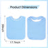 Yuanan 10 Pack 9.06 6.3 Inch Premium Adult Bib, Clothing Protectors for Adults X Washable Adult Bibs for Seniors