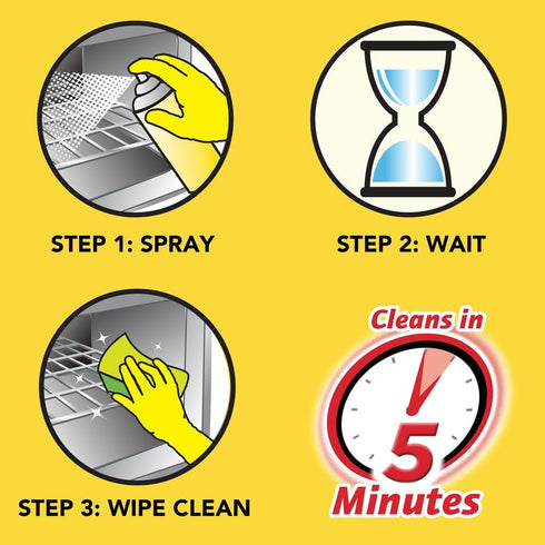 Easy Off Heavy Duty Oven Cleaner, Destroys Tough Burnt on Food and Grease, Fresh Scent, 14.5 oz Can
