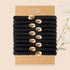 No Damage Hair Ties, 10PCS Elastic Ponytail Holders for Thick Hair, Braided Hair Bands for Women & Girls - Black