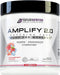 Cutler Nutrition Amplify Caffeine Free Pre Workout - Stimulant Free Muscle Pump Enhancer with Nitrates (Strawberry