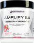 Cutler Nutrition Amplify Caffeine Free Pre Workout - Stimulant Free Muscle Pump Enhancer with Nitrates (Strawberry