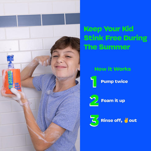 Body Wash for Kids, Tween & Teen Boys (14 oz) with Natural Citrus Scent, No Harsh Ingredients