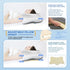 Pain Relief Memory Foam Neck Support Pillow, Adjustable Ergonomic Contour Pillow for Cozy Sleeping, Orthopedic