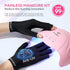 Modelones Gel Nail Lamp with UV Gloves, 48W Nail Dryer with 3 Timer Settings, Nail Lamps for Gel Polish, Professional UPF99+ UV Protection Gloves for Nail Art Manicure