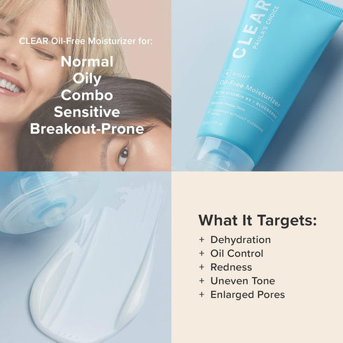 Paula's Choice CLEAR Oil-Free Moisturizer for Acne-Prone Skin, Lightweight with Niacinamide, Antioxidants