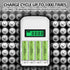 Rechargeable AA NIMH 1.2V 1500mAh Batteries, 2 Pack, Pre-Charged for Solar Light, Remotes, Flashlight, Toys