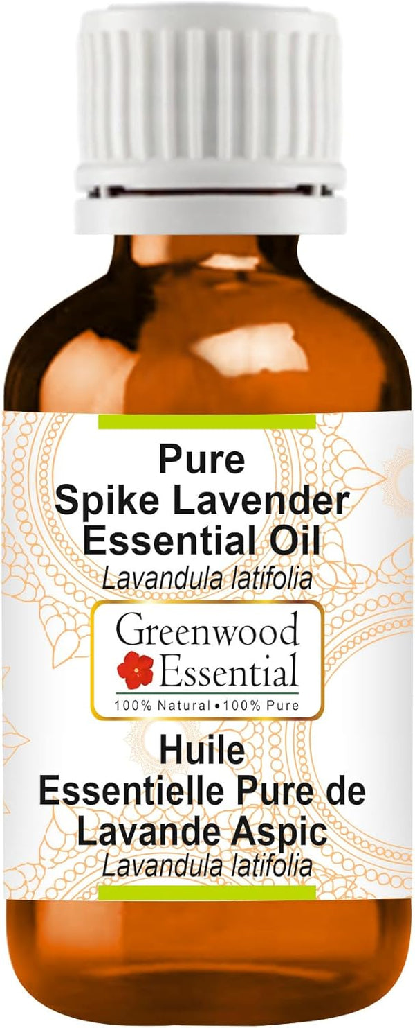 Pure Spike Lavender Essential Oil 15ml (0.50 oz) - Lavandula latifolia, Steam Distilled