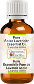 Pure Spike Lavender Essential Oil 15ml (0.50 oz) - Lavandula latifolia, Steam Distilled