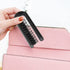 2Pcs Travel Folding Hair Brush, Portable Pocket Boar Bristle Hair Brush for Thin Thick Hair, Black