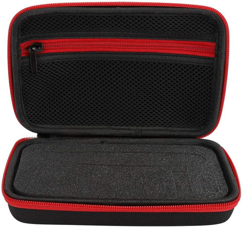 Nylon TPU Electric Shaver Storage Bag for Men Hair Shaving Tool, Organizer for QP2520/90/70 (Black Red)