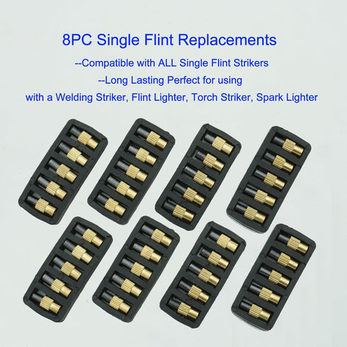 GUTIMORE 40Pcs Single Flint Lighter Flint Refills, Torch Replacement Flints for Spark Lighter,for Welding, brazing and Soldering