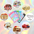 100-pack 2×2 inch Mylar Bags with Clear Window, Holographic Resealable Zip Bags for Jewelry & Food (Purple)