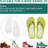 Welnove Arch Support Inserts - Self Adhesive Gel Arch Supports for Flat Feet & Foot Pain Relief, Reusable