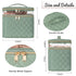 OCHEAL Large Double Layer Makeup Bag, Vertical Storage Cosmetic Case for Women/Girls with Multiple Compartments-Green