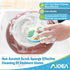AIDEA 24 Count Non-Scratch Scrub Sponges for Kitchen, Cellulose Sponges for Dishes, Cleans Fast Without Scratching