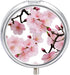 JEKYQ 3 Pillbox Pill Box Pill Case for Woman Weekly Pill Organizer with Compartments Cherry Japanese Cherry Blossom