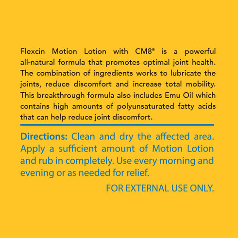 Flexcin with CM8 Motion Lotion, 4 oz Jar
