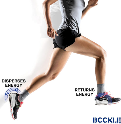 BCCKLE 4 Layers Adjustable Orthopedic Heel Lift, Anti-Shock Heel Pads for Pain Relief & Sports Injuries
