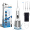 JNGOODS Water Dental Flosser, 300ml Rechargeable Oral Irrigator, IPX7 Waterproof, 9 Modes, Travel Home Use (White)