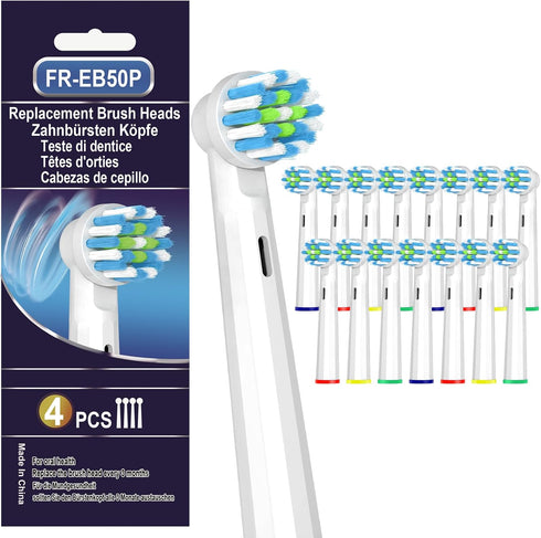 16 Pcs Replacement Toothbrush Heads for Braun Oral B Pro 1000/7000/9600/5000/8000, Precision Sensitive Refills