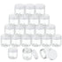 36 Packs Plastic Jars - Round Clear Leak Proof Cosmetic Container Jars with Black Lids for Lotions, Ointments, Travel