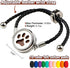Set 2pcs, 20 Essential Oil Diffuser Necklace & Bracelet for Women Gift Cat Aroma Locket Necklace + Pawprint Diffuser