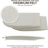 Felt Heel Cushion Pad 1/4" with Adhesive for Pain Relief - 4 Pairs