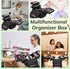 Travel Makeup Bag, Large Cosmetic Organizer with 4 Trays & Adjustable Dividers, Waterproof Makeup Train Case for Women,