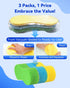 Large Car Wash Sponge Kit, 2.4in Thick Foam Scrubber, Easy Grip Sponges for Kitchen, Bathroom, Household Cleaning, 3pcs