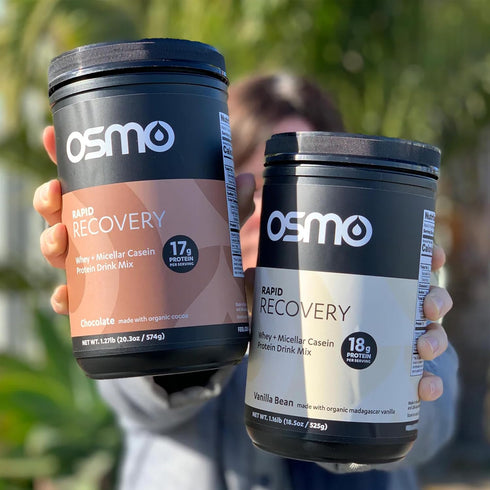 Osmo Nutrition Rapid Recovery Mix | Whey Isolate & Micellar Casein Powdered Drink | Vanilla | 14 Servings | All Natural