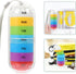 HOOWIFFY 7-Day Portable Medicine Organizer Pill Box Multi-Compartment Weekly Pill Case for Daily Use Travel-Friendly