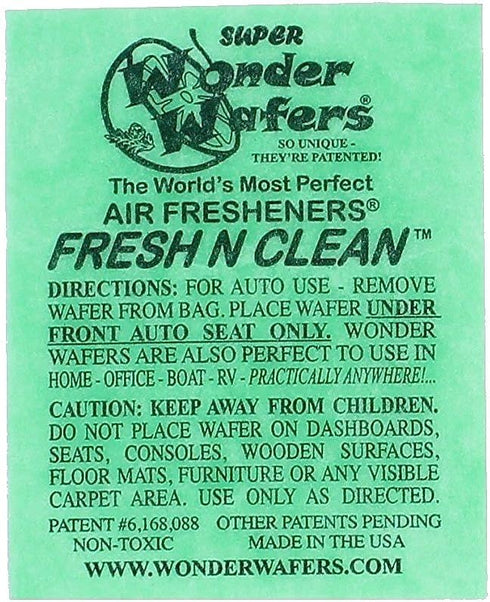 Wonder Wafers, 25 CT, Individually Wrapped Fresh & Clean Air Fresheners