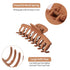 Vsiopy 6pcs Medium Large Matte Square Claw Hair Clips for Women, Versatile Styling for Thick & Thin Hair